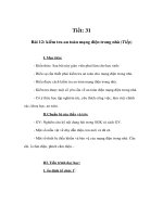 Giáo án Công nghệ lớp 9 - kiểm tra an toàn mạng điện trong nhà (Tiếp) ppt