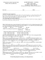 Đề thi thử Đại học chất lượng cao