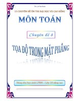 Chuyên đề Hình tọa độ trong mặt phẳng của Thạc sỹ Lê Văn Đoàn