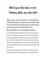 Rối loạn tiêu hóa ở trẻ: Những điều mẹ nên biết ppsx