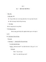 Giáo án sinh 9 - Bài 7 BÀI TẬP CHƯƠNG I ppsx