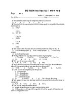 Đề tham khảo Hóa_11 HK_II số 3