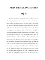 NHẬN DIỆN KHÁNG NGUYÊN (Kỳ 2) ppsx
