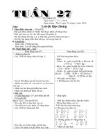 Giáo án lớp 4 Tuần 27 CKTKN