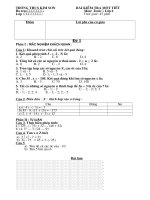 cac de KT toan lop 6 ki II