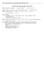 ĐỀ THI  HỌC SINH GIỎI LỚP 7