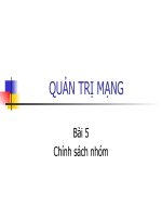 Bài 5: Chính sách nhóm docx