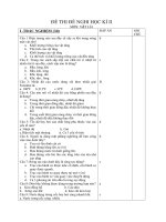 Đề tham khảo HK2 lý 6