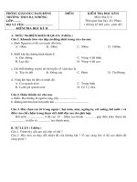 Đề KT Môn Địa 2