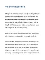 Vai trò của giao tiếp pps