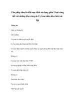 Cho phép chuyển đổi mục đích sử dụng giữa 3 loại rừng đối với những khu rừng do Ủy ban nhân dân tỉnh xác lập pptx