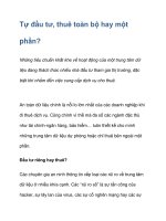 Tự đầu tư, thuê toàn bộ hay một phần? pot