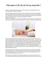 Nằm ngửa có tốt cho các bà mẹ mang thai ? doc