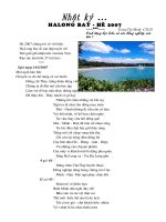 Thơ: Nhật ký Halongbay- Tg Trương Minh