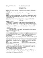 đề kiểm tra học kì II, sinh 9