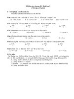 KIỂM TRA HÌNH HỌC 9 CHƯƠNG 3