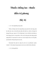 Thuốc chống lao - thuốc điều trị phong (Kỳ 4) pptx
