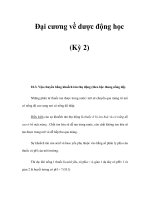 Đại cương về dược động học (Kỳ 2) pdf