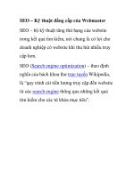 seo – kỹ thuật đẳng cấp của webmaster seo