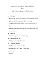 Sinh học 10 cơ bản - GIỚI THIỆU CHUNG VỀ THẾ GIỚI SỐNG - Tiết 1: CÁC CẤP TỔ CHỨC CỦA THẾ GIỚI SỐNG pot