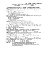 bài kiểm tra 15 phút lớp 11 cơ bản