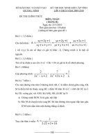 Đề thi HSG toán 9 quảng ninh