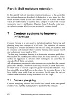 Water harvesting and soil moisture retention - chapter 7,8 pptx
