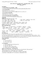 ĐỀ CƯƠNG ÔN TẬP HK II-LỚP 10