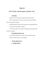 Giáo án Công nghệ lớp 9 - TH thay ruột dây phanh, má phanh ( Tiếp ) doc