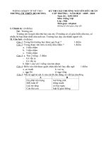 Đề thi Nguyễn Hữu Huân khối 1_Tieng Viet