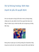 lãnh đạo mạnh là yếu tố quyết định pptx