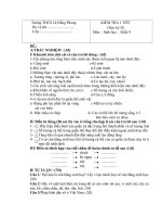dề kiểm tra một tiết học kì II - môn sing 9