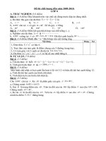 đề thi chất lượng đầu năm lớp 8