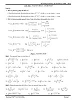 Đề cương ôn tập học kỳ II lớp 12 môn Toán