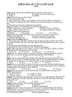 kiem tra 45p lop 12 lan 1