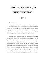 ÐÁP ỨNG MIỄN DỊCH QUA TRUNG GIAN TẾ BÀO (Kỳ 4) doc