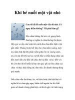 Khi bé nuốt một vật nhỏ ppsx