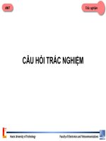 câu hỏi trắc nghiệm
