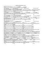 Bài tập chương Cacbon- Silic