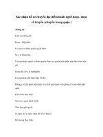 Xác nhận hồ sơ chuyển địa điểm hành nghề dược, dược cổ truyền (chuyển trong quận ) pdf