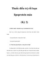 Thuốc điều trị rối loạn lipoprotein máu (Kỳ 2) ppsx