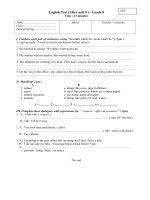 TEST 15M - ENGLISH 8 -HK2