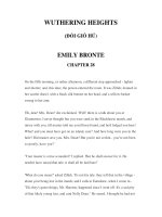 LUYỆN ĐỌC TIẾNG ANH QUA CÁC TÁC PHẨM VĂN HỌC –WUTHERING HEIGHTS (ĐỒI GIÓ HÚ) EMILY BRONTE CHAPTER 28 potx