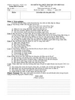 Bài KT Văn Hiện đại K1 lớp 9