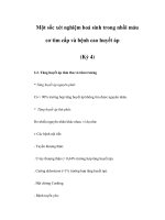 Một sốc xét nghiệm hoá sinh trong nhồi máu cơ tim cấp và bệnh cao huyết áp (Kỳ 4) potx