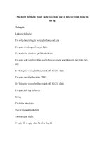 Phê duyệt thiết kế kỹ thuật và dự toán hạng mục di dời công trình thông tin potx