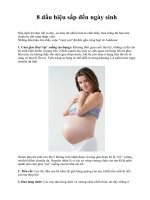 8 dấu hiệu sắp đến ngày sinh pptx