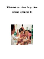 3/4 số trẻ em chưa được tiêm phòng viêm gan B ppsx