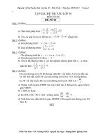 Tập giải đề thi TS vào lớp 10- Môn Toán
