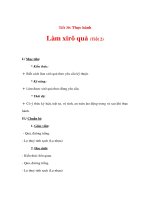 Giáo án Công nghệ lớp 9 - Thực hành Làm xirô quả (Tiết 2) pdf